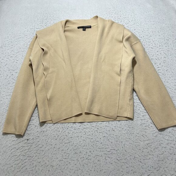 Vintage Linda Allard Ellen Tracy Women's Small Wool & Silk Open Cardigan Sweater - Picture 1 of 12